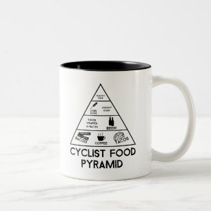 Tasse 2 Couleurs Pyramide alimentaire cycliste