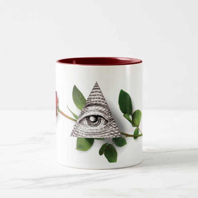Tasse 2 Couleurs Pyramide rose de Magi (Centre)