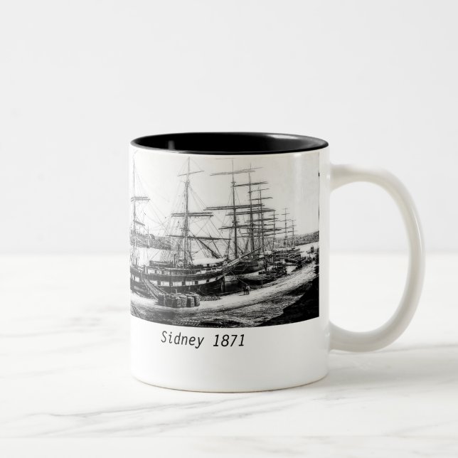 Tasse 2 Couleurs Quay circulaire 1871 (Droit)
