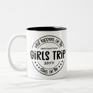 Tasse 2 Couleurs Que se passe-t-il sur Girls Trip Custom Girls Week