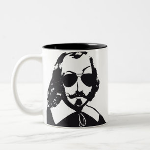 Tasse 2 Couleurs Québec Samuel Champlain Hipster lunettes aviateur