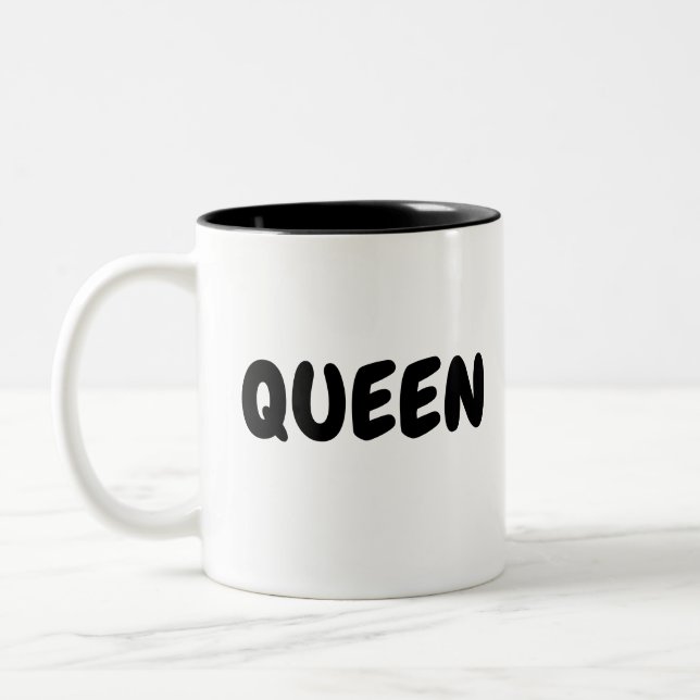 TASSE 2 COULEURS QUEEN (Gauche)