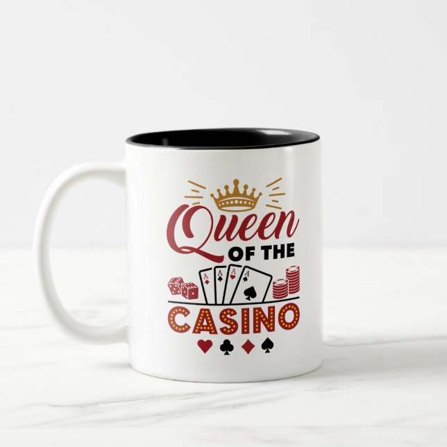 Tasse 2 Couleurs Queen of the Casino Vegas (Gauche)
