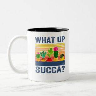 Tasse 2 Couleurs Quel Succa ? Cactus succulents amusants