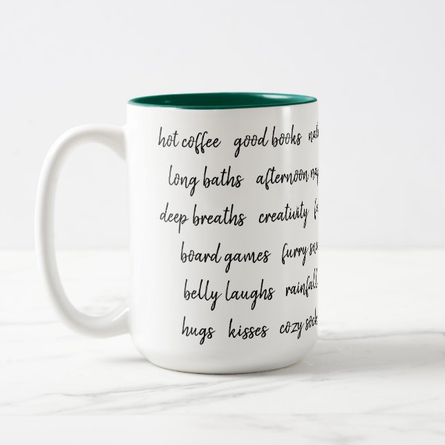 Tasse 2 Couleurs Quelques-unes de mes choses préférées (Gauche)