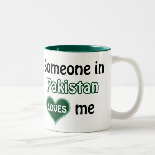 Tasse 2 Couleurs Quelqu'un au Pakistan m'aime