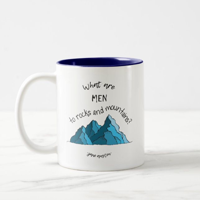 Tasse 2 Couleurs Quels sont des hommes aux roches et aux montagnes (Gauche)