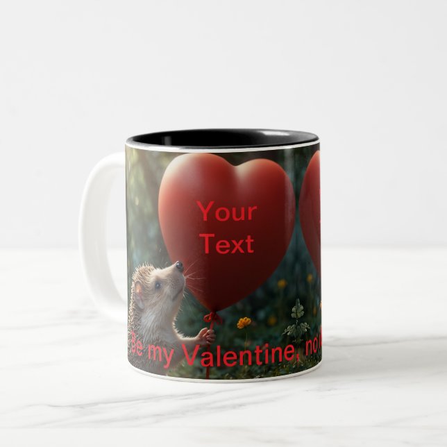 Tasse 2 Couleurs Quitter Tu Es Ma Valentine (Devant gauche)