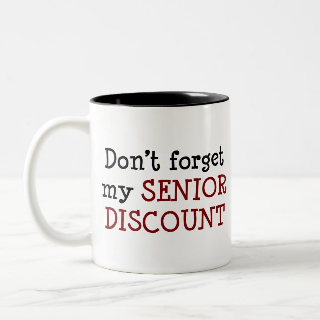 Tasse 2 Couleurs rabais pour les aînés (Gauche)