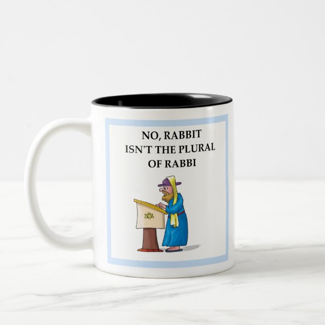 TASSE 2 COULEURS RABBI (Gauche)