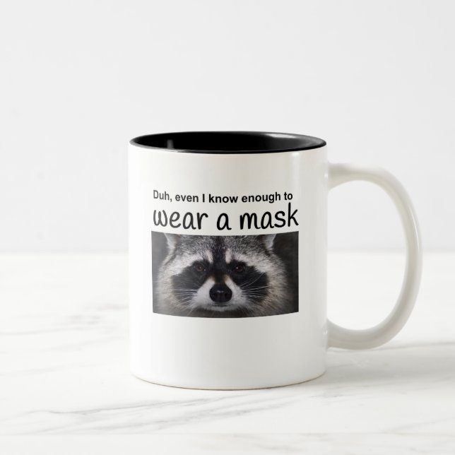 Tasse 2 Couleurs Raccon Java pour le Covid 19 (Droit)