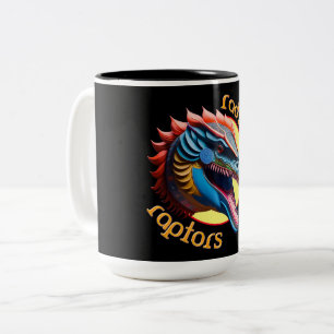 Tasse 2 Couleurs Radical Raptors Dinosaur