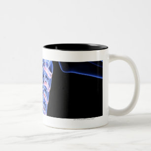Tasse 2 Couleurs Radiographiez l'image des os du cou