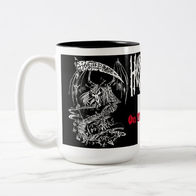 Tasse 2 Couleurs RAGE HOSTILE :15 g/m2.Mug (Gauche)