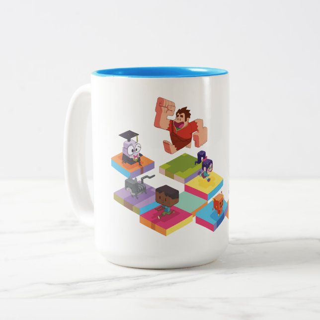 Tasse 2 Couleurs Ralph rompt Internet | Écrasez-Le ! (Devant gauche)