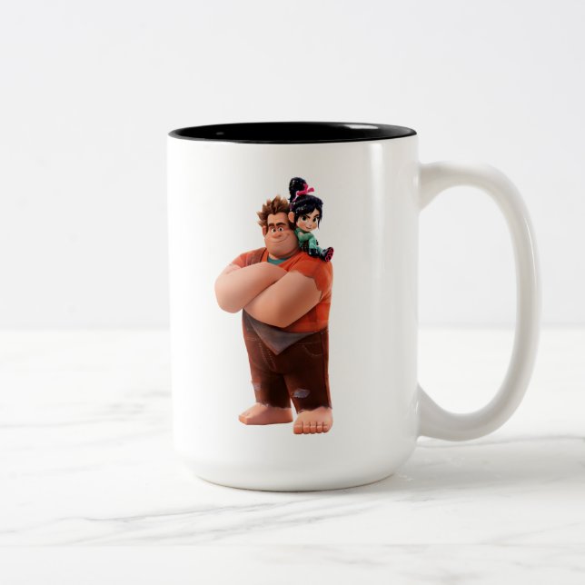 Tasse 2 Couleurs Ralph rompt Internet | Ralph & Vanellope (Droit)