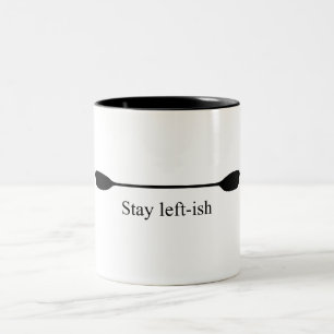 Tasse 2 Couleurs Rame de pagaie de kayak restez à gauche