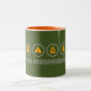 Tasse 2 Couleurs Randonnée en Pennsylvanie