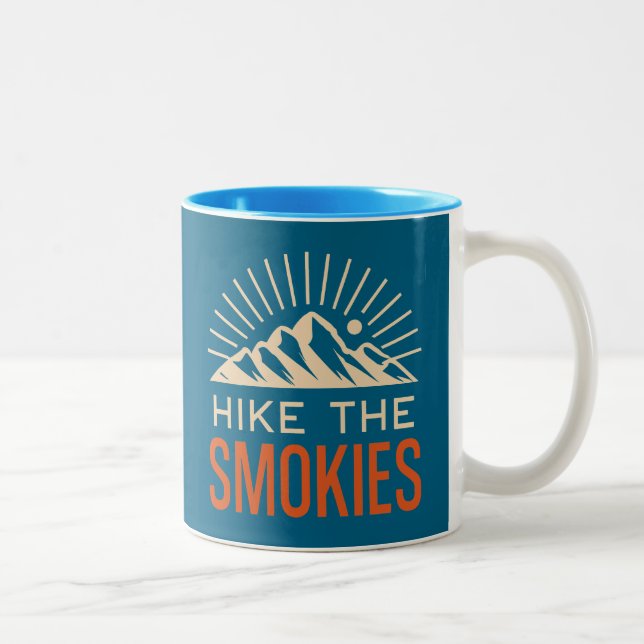 Tasse 2 Couleurs Randonnée Les Sunburst De Smoky Mountains (Droit)