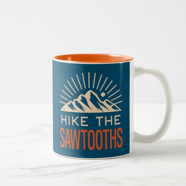 Tasse 2 Couleurs Randonner Les Sawtooths Idaho Sunburst (Droit)