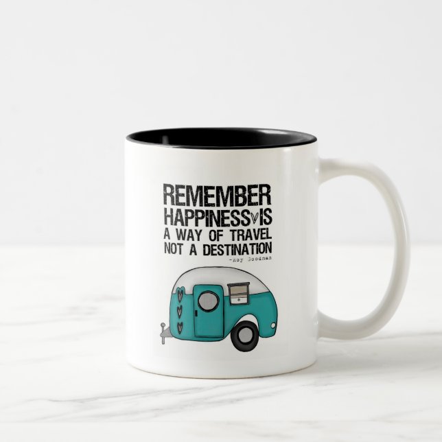 Tasse 2 Couleurs rappelez-vous le bonheur (Droit)
