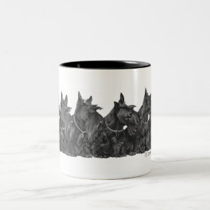 Tasse 2 Couleurs Rassemblement de Terrier Écossais