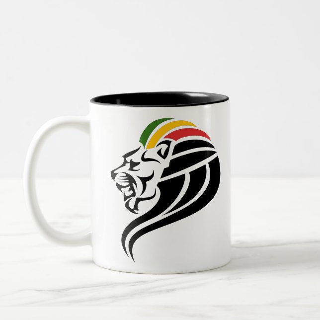 Tasse 2 Couleurs Rasta Lion (Gauche)