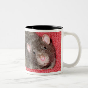 Tasse 2 Couleurs Rat mignon