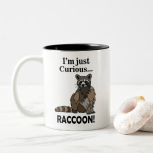 Tasse 2 Couleurs Raton laveur drôle et curieux
