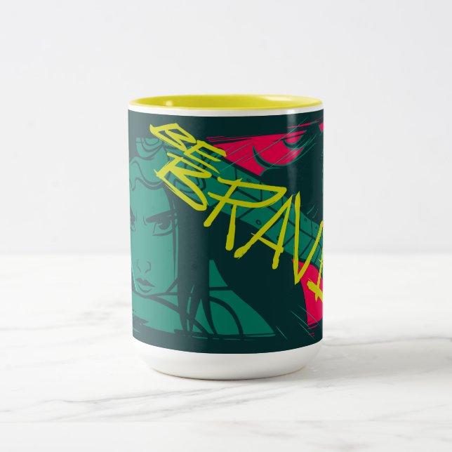 Tasse 2 Couleurs Raya et le Dernier Dragon - Soyez courageux (Centre)