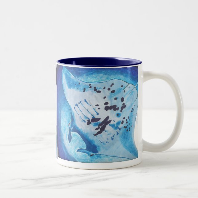 Tasse 2 Couleurs Rayon de Manta (Droit)
