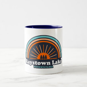 Tasse 2 Couleurs Raystown Lake Pennsylvanie arc-en-ciel