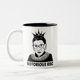 Tasse 2 Couleurs RBG NOIR - Ruth Bader Ginsburg