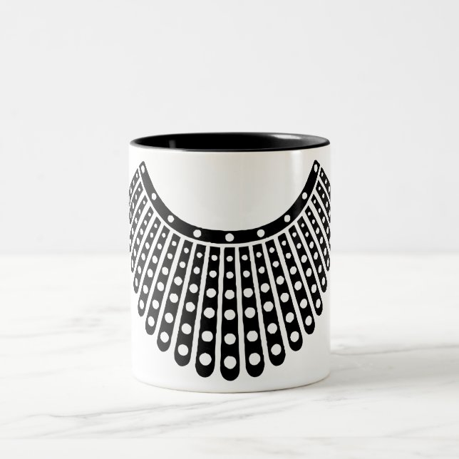Tasse 2 Couleurs RBG Ruth Bader Ginsburg, Collier dissident (Centre)