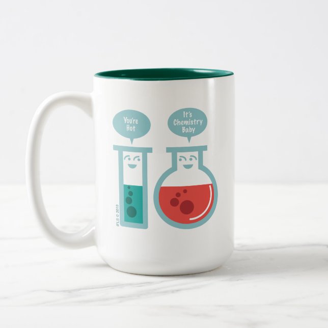 Tasse 2 Couleurs Réaction chimique (Gauche)