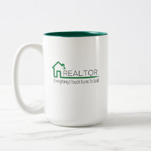 Tasse 2 Couleurs Realtor - Tout Ce Que Je Touche Se Transforme En B