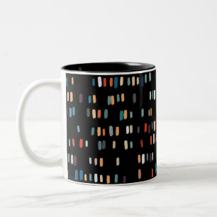 Tasse 2 Couleurs Rectangles multicouleurs irrégulières