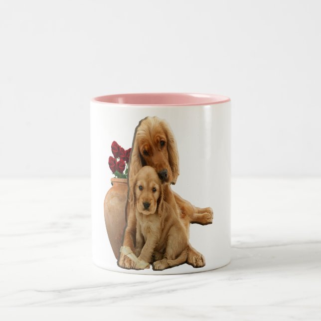 Tasse 2 Couleurs Récupérateur Labrador (Centre)