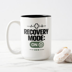 Tasse 2 Couleurs Récupération "MODE RÉCUPÉRATION : ACTIVÉ" Humour d