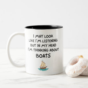 Tasse 2 Couleurs Réflexion sur les bateaux drôle de voile