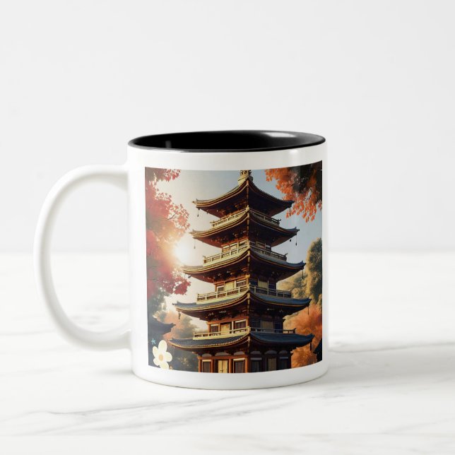 Tasse 2 Couleurs "Réflexions calmes" (Gauche)