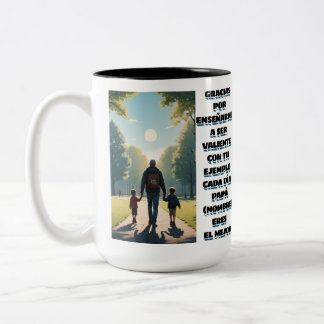 TASSE 2 COULEURS REGALO PERSONALIZADO PARA PAPA (NOMBRE)