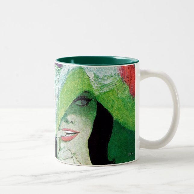 Tasse 2 Couleurs Regarder l'autre voie (Droit)
