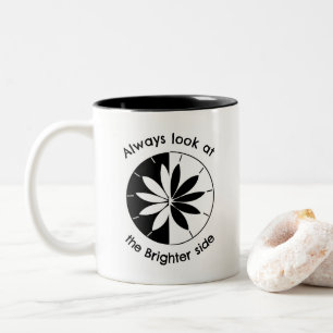 Tasse 2 Couleurs Regardez La Citation Inspirationnelle Du Côté Plus