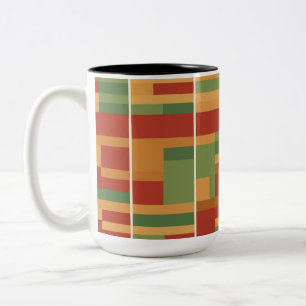 Tasse 2 Couleurs Reggae Boho Abstraite Line Art