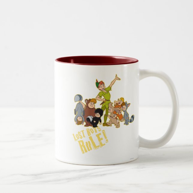 Tasse 2 Couleurs Règle des garçons perdus (Droit)