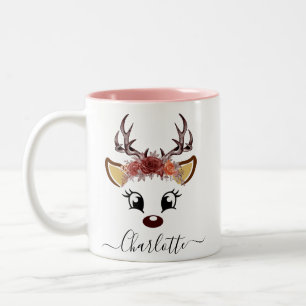 Tasse 2 Couleurs Reinder de Noël