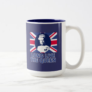 Tasse 2 Couleurs Reine Elizabeth II Vive la Reine