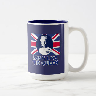 Tasse 2 Couleurs Reine Elizabeth II Vive la Reine