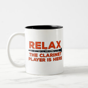 Tasse 2 Couleurs Relax Le Joueur Clarinet est ici